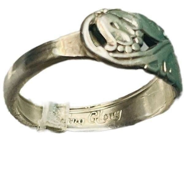Vintage Collectable International Sterling Silver "Spring Glory" Adjustable Ring - Thumbnail 2