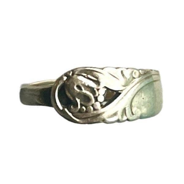 Vintage Collectable International Sterling Silver "Spring Glory" Adjustable Ring - Thumbnail 3
