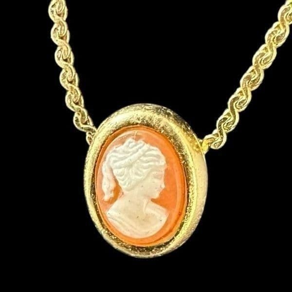 CROWN TRIFARI 4 Item Gold-Tone Jewelry Bundle Bonsai Tree of Life Cameo Necklace - Thumbnail 8