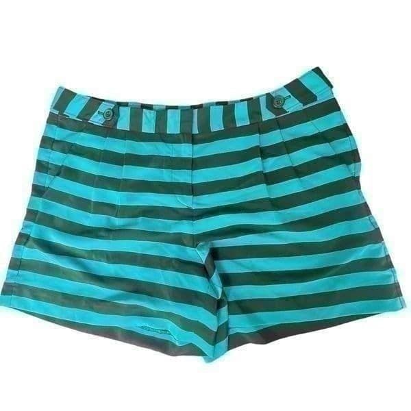 Ann Taylor LOFT Blue Striped Shorts Size 8 - Image 1