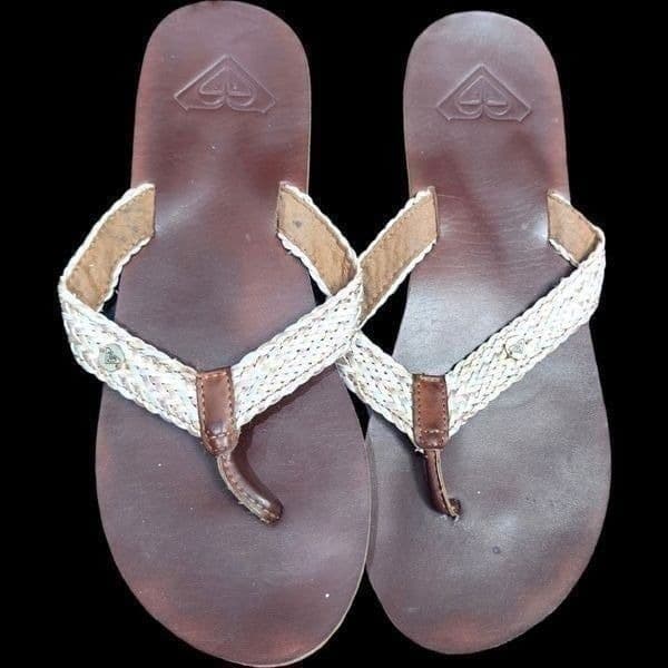 J. CREW UGG LUCKY BRAND ROXY Bundle Lot of 4 Pairs of Shoes Flip Flops Sandals B - Thumbnail 5