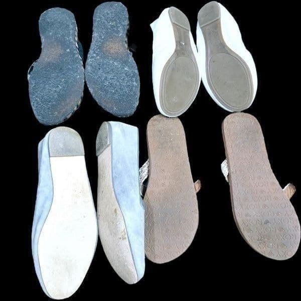 J. CREW UGG LUCKY BRAND ROXY Bundle Lot of 4 Pairs of Shoes Flip Flops Sandals B - Thumbnail 6