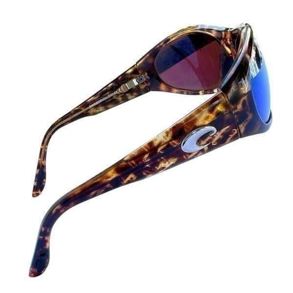 COSTA DEL MAR Sunglasses SW10 Swordfish Tortoise Brown Blue Mirrored Lenses Made - Thumbnail 3