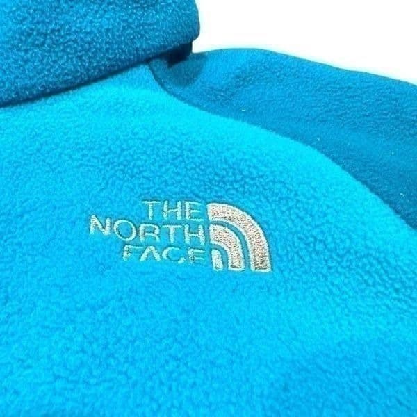 THE NORTH FACE Khumbu Blue Color Block Jacket Coat Polartec Classic 100 Micro Fl - Thumbnail 9