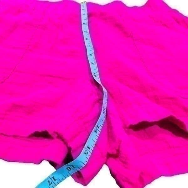 GAP NWT Bright Pink Elastic Waist Band Cotton Shorts w/Pockets Size M - Thumbnail 6