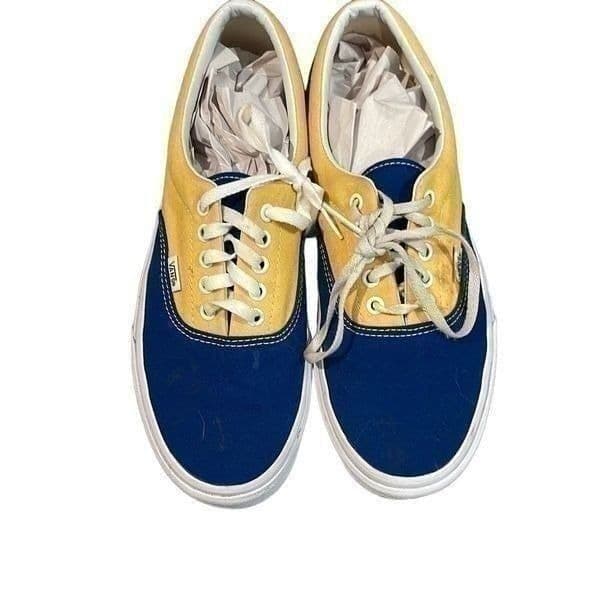 Vans Era BMX Checkerboard Blue Yellow Sneakers Mens Size 10 - Thumbnail 3