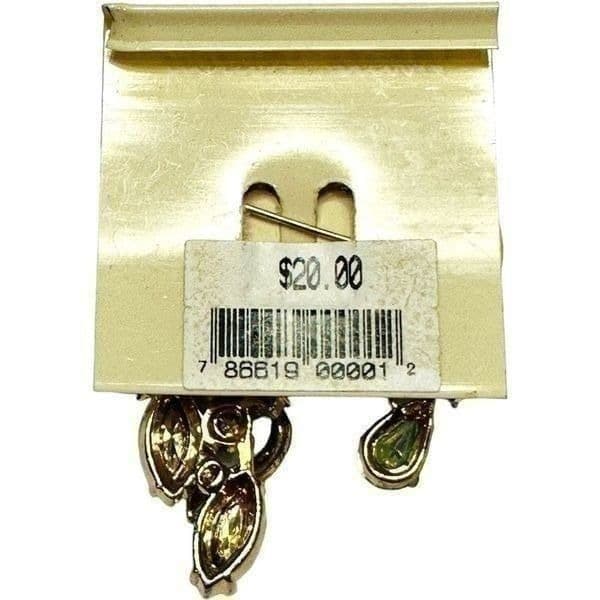 WHITE WIDOW VINTAGE NWT Crystal Rhinestone Brooch Pin With No Missing Stones - Thumbnail 3