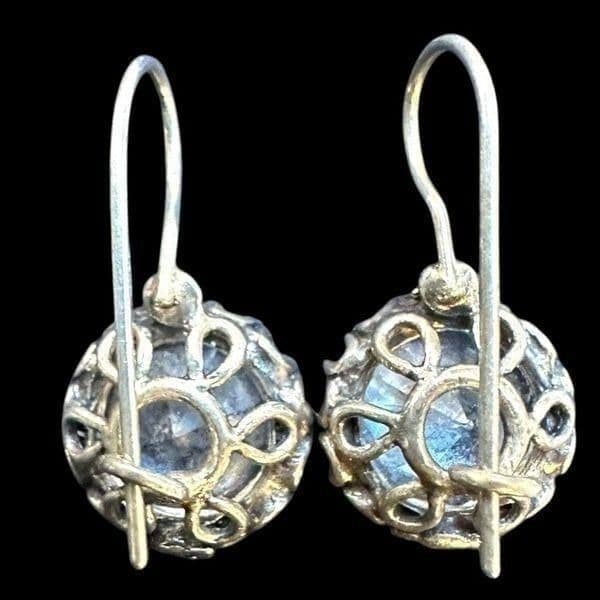 ZUMAN JEWELRY 925 Sterling Silver & Large Cubic Zirconia CZ Stone Dangle Intrica - Thumbnail 5