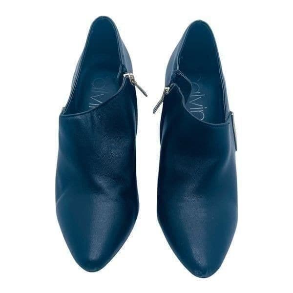 Calvin Klein Black Ankle Boots High Heel Shoes Size 9.5 - Thumbnail 3