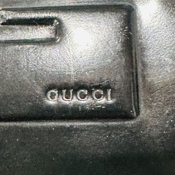 GUCCI G Logo GG Black Patent Leather Wallet Bag Card holder - Thumbnail 9