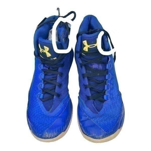 Under Armour Curry 3 Bright Blue High Top Basketball Sneakers Athletic Shoes Siz - Thumbnail 2