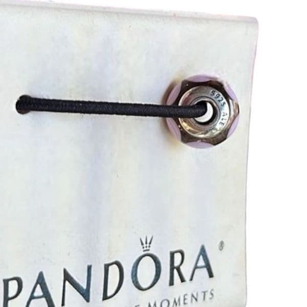 PANDORA Sterling sSilver Murano Glass .925 Pink Bead Charm for Pandora Bracelet - Thumbnail 4