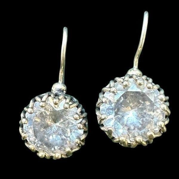 ZUMAN JEWELRY 925 Sterling Silver & Large Cubic Zirconia CZ Stone Dangle Intrica - Thumbnail 3