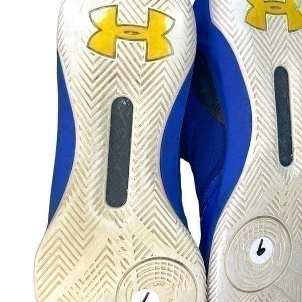 Under Armour Curry 3 Bright Blue High Top Basketball Sneakers Athletic Shoes Siz - Thumbnail 3