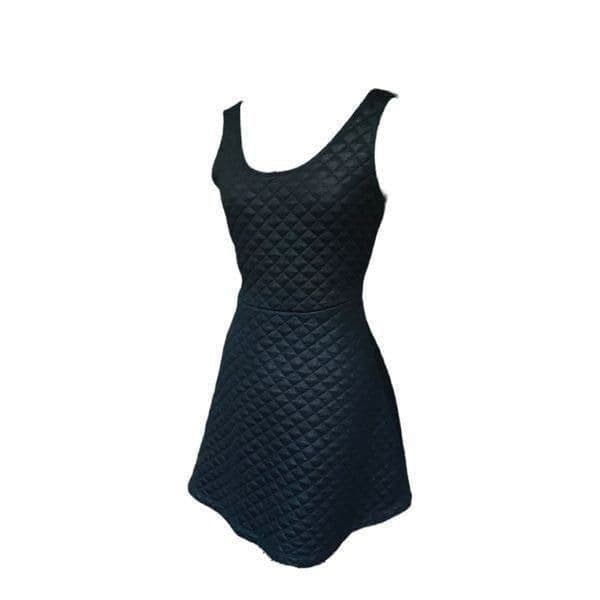 NWOT Express Fit & Flare Diamond Quilted Skater Dress Size Large - Image 1