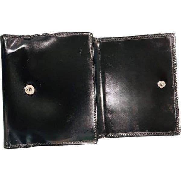 GUCCI G Logo GG Black Patent Leather Wallet Bag Card holder - Thumbnail 3