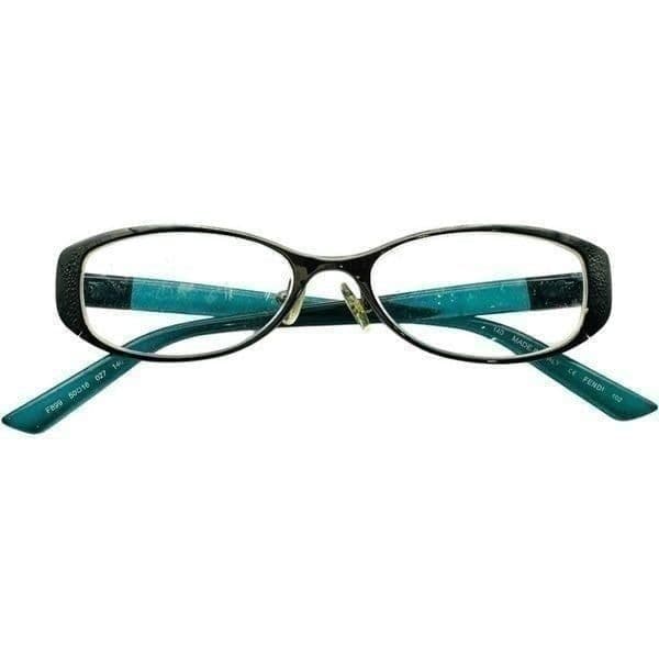 FENDI F899 027 Blue Green Aqua Teal Prescription Frames Luxury Designer Glasses - Image 1
