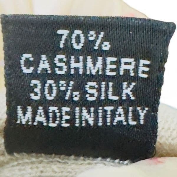 SAVERIO PALATELLA Luxury Silk Cashmere Short Sleeve Oversized Wheat Heathered Li - Thumbnail 5