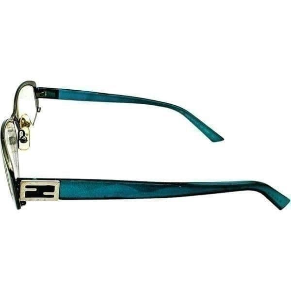 FENDI F899 027 Blue Green Aqua Teal Prescription Frames Luxury Designer Glasses - Thumbnail 5