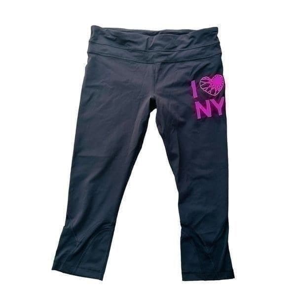LULULEMON ATHLETICA Black High Rise Crop Leggings Lululemon I Love NY Pant Taper - Image 1