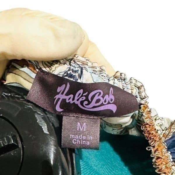 HALE BOB Silk Off Shoulder Blouse Size Medium - Thumbnail 8