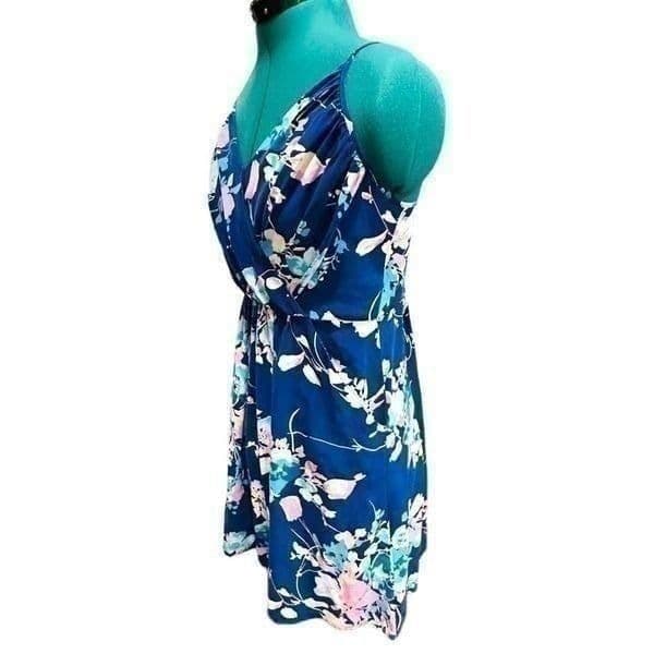 REVOLVE YUMI KIM Goddess Dress in Navy Japanese Floral SOLD OUT 100% Silk Dress - Thumbnail 3