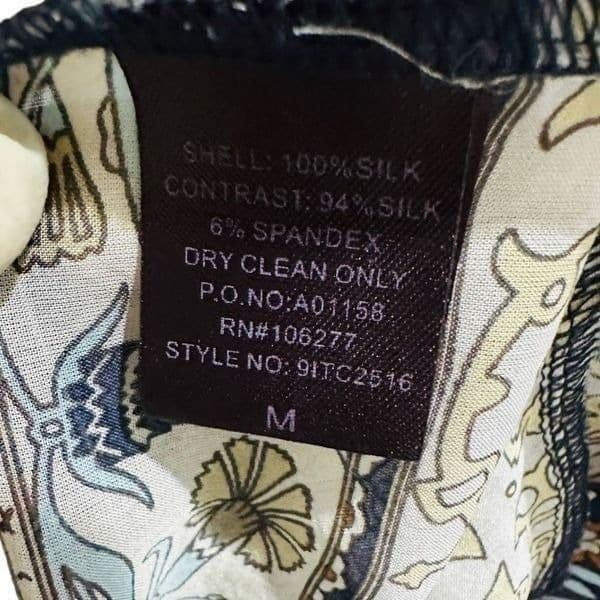 HALE BOB Silk Off Shoulder Blouse Size Medium - Thumbnail 9