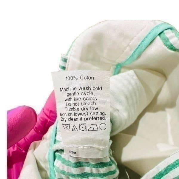J. CREW City Fit Green White Striped 100 Cotton Shorts w/Pockets Size 6 - Thumbnail 6