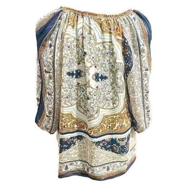 HALE BOB Silk Off Shoulder Blouse Size Medium - Thumbnail 3