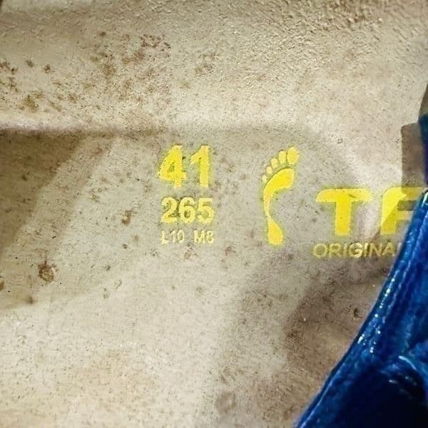 TATAMI BY BIRKENSTOCK Blue Patent Leather Rhinestone Leather Sandals Size 10 (41 - Thumbnail 6