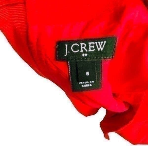 NWOT J. Crew Red Dress Size 6 - Thumbnail 6