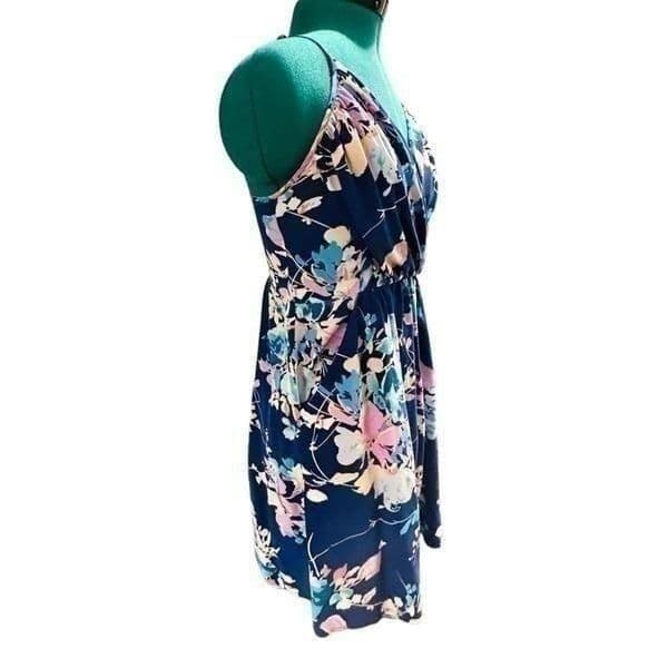 REVOLVE YUMI KIM Goddess Dress in Navy Japanese Floral SOLD OUT 100% Silk Dress - Thumbnail 2