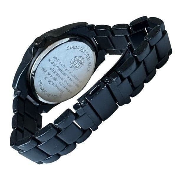 HASBRO MY LITTLE PONY 2014 HOT TOPIC Rainbow Dash Black Stainless Steel Analog W - Thumbnail 8