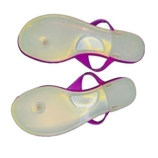 BCBG Shiny Magenta Ounk Fluo Flop Sandals BCBG Shoes Size 6 NWOT - Thumbnail 3