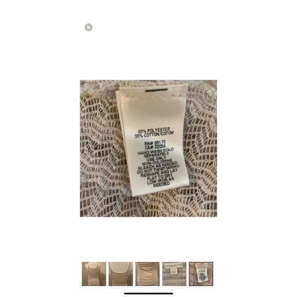 URBAN OUTFITTERS STARING AT STARS Crochet Mesh Sheet Knit Tank Top Size XS - Thumbnail 11