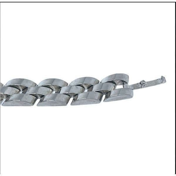 MENS Stamped 925 Solid STERLING SILVER Chain Link SUPER HEAVY Chain Link Bracele - Thumbnail 8