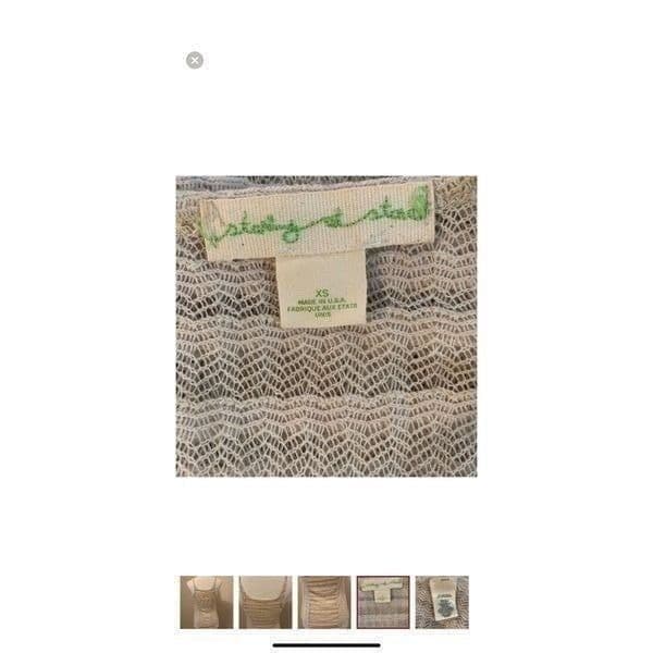 URBAN OUTFITTERS STARING AT STARS Crochet Mesh Sheet Knit Tank Top Size XS - Thumbnail 10