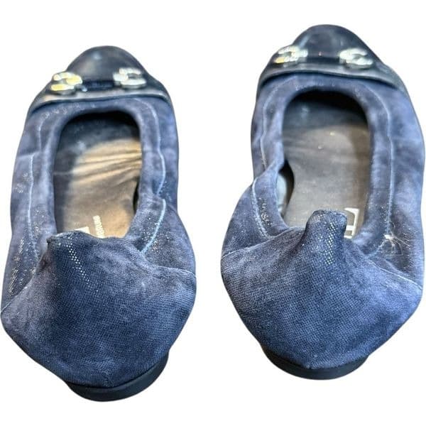 AGL Attilio Giusti Leombruni Monika Suede Patent Leather Italy Round Cap Toe Bal - Thumbnail 2