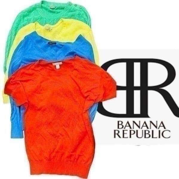 Lot of 4x BANANA REPUBLIC Sweaters Size Small (Silk Cashmere Linen Lyocell..) SH - Image 1