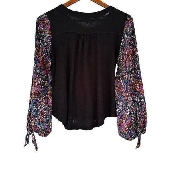 ANTHROPOLOGIE Maybelle Tied Sleeve Top By Akemi + Kin Size XS - Image 1