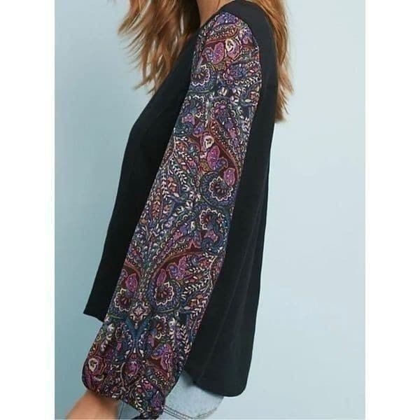 ANTHROPOLOGIE Maybelle Tied Sleeve Top By Akemi + Kin Size XS - Thumbnail 6