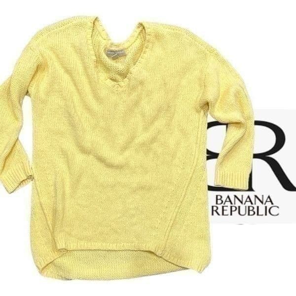Lot of 4x BANANA REPUBLIC Sweaters Size Small (Silk Cashmere Linen Lyocell..) SH - Thumbnail 2