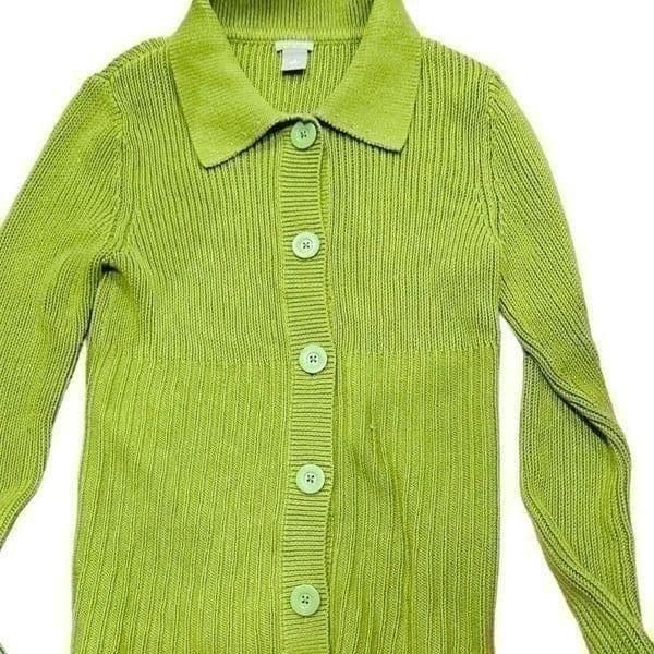 Lot of 4x ANN TAYLOR Sweaters Knit Pullover Blouse Cardigan with Pockets Size Me - Thumbnail 3