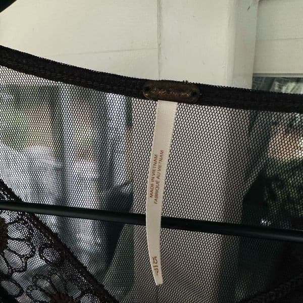 FREE PEOPLE Lola Long Sleeve Top in Washed Black Size XS - Thumbnail 4