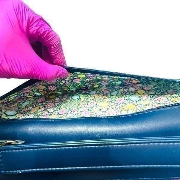 KEN SCOTT Italy Circa 1980s Retro Floral Weekender Convertible Crossbody Duffle - Thumbnail 10