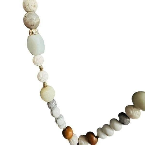 JADEITE Jade Quartz and Nephrite Jade Gemstone Beaded Long Tassel Necklace - Thumbnail 8