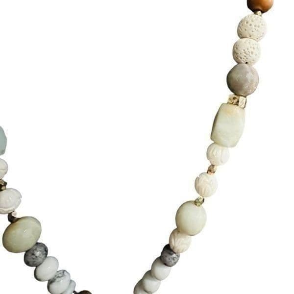 JADEITE Jade Quartz and Nephrite Jade Gemstone Beaded Long Tassel Necklace - Thumbnail 7