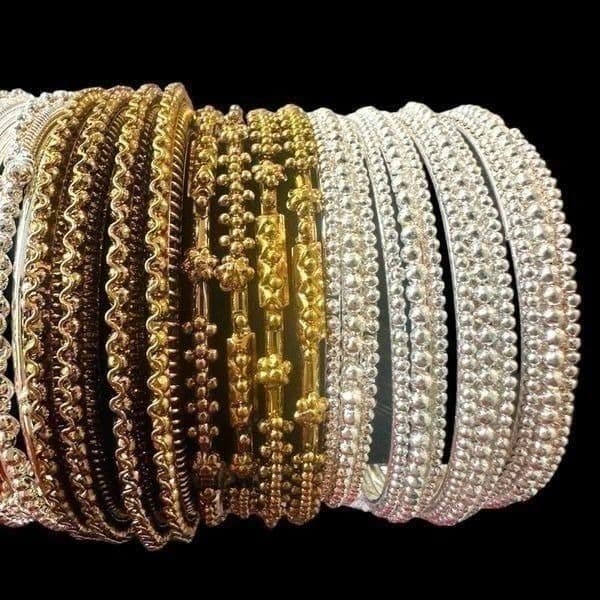 BULK LOT SILVER & GOLD TONE BANGLE BRACELETS Jewelry 19 Total Bracelets Wearable - Thumbnail 3
