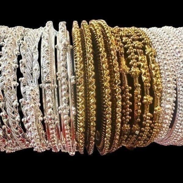 BULK LOT SILVER & GOLD TONE BANGLE BRACELETS Jewelry 19 Total Bracelets Wearable - Thumbnail 6