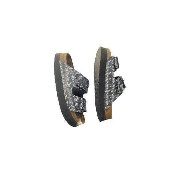 Papillio By Birkenstock Black And White Houndstooth Sandals Size 38 (US 7.5-8) - Thumbnail 2